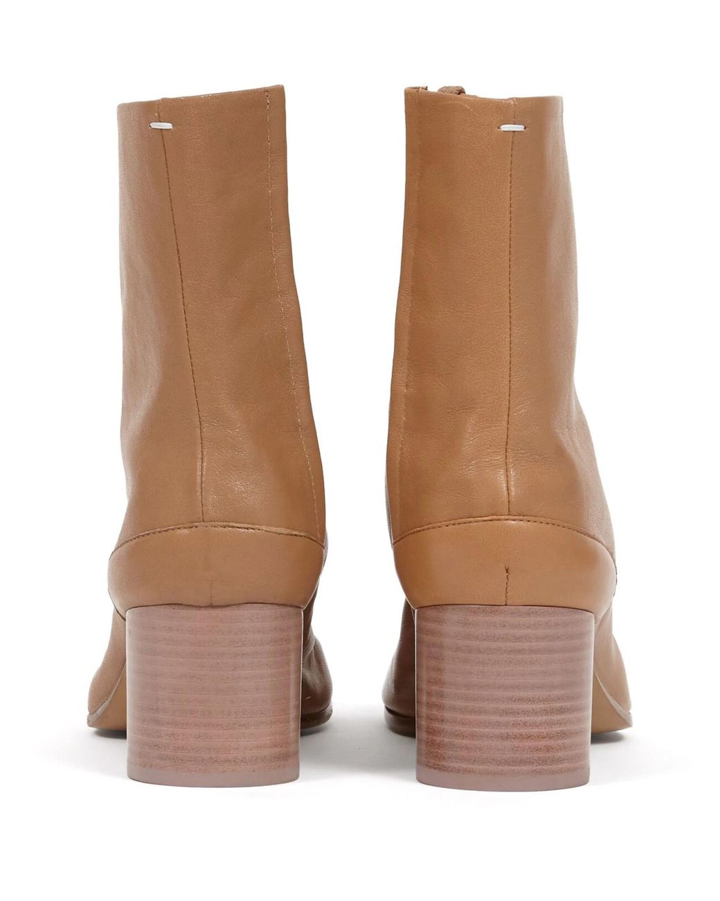 Maison Margiela Brown Tabi 60Mm Leather Ankle Boots for men