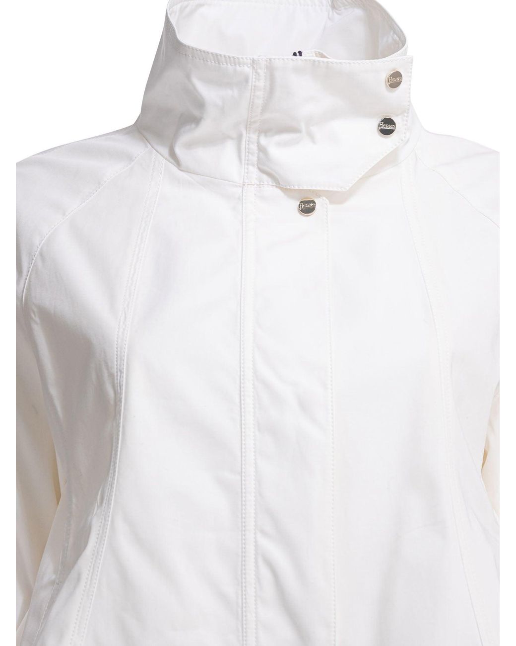 Herno Waterproof Jacket Jackets And Coats White