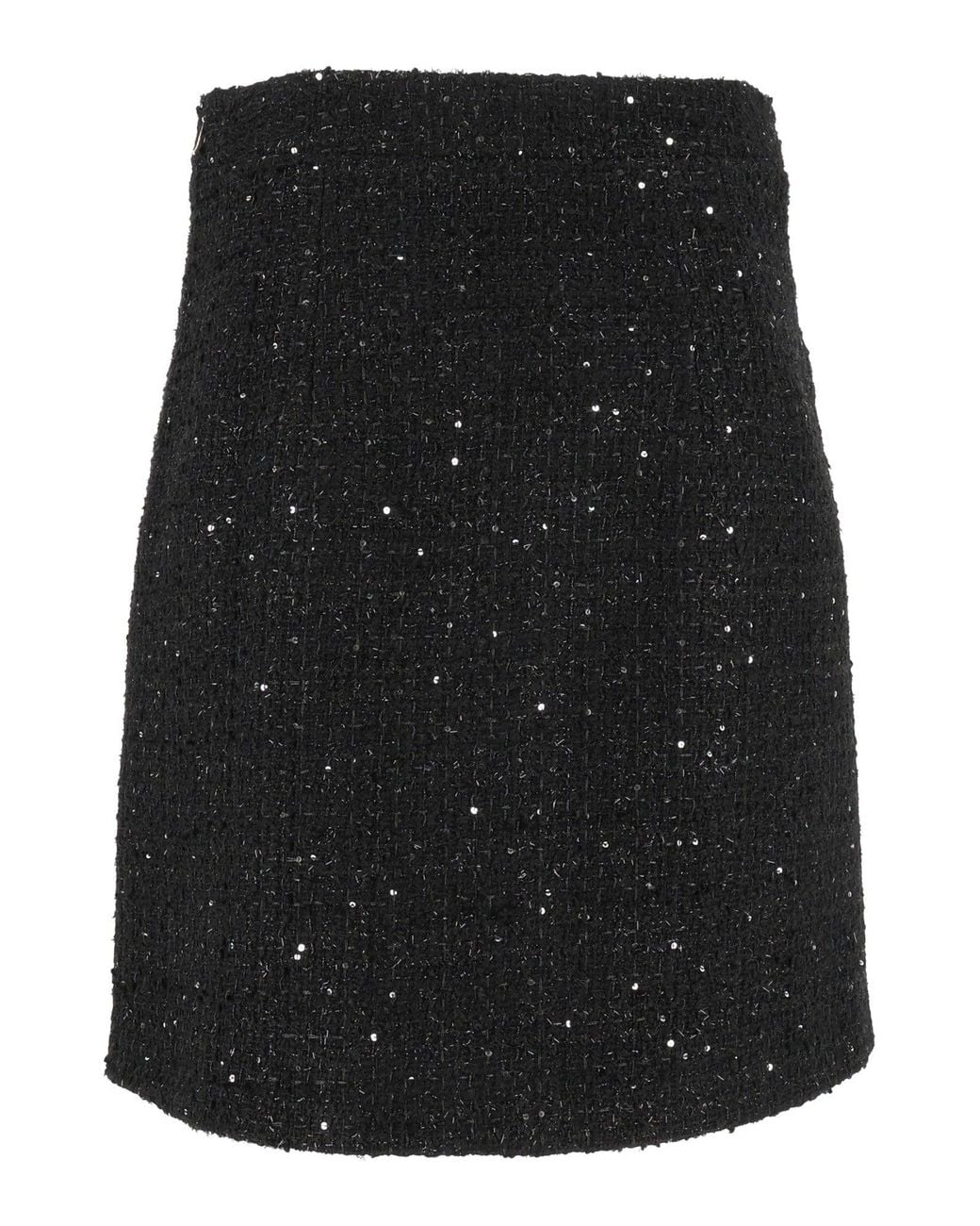 Fay Black Short Flared Mini Skirt