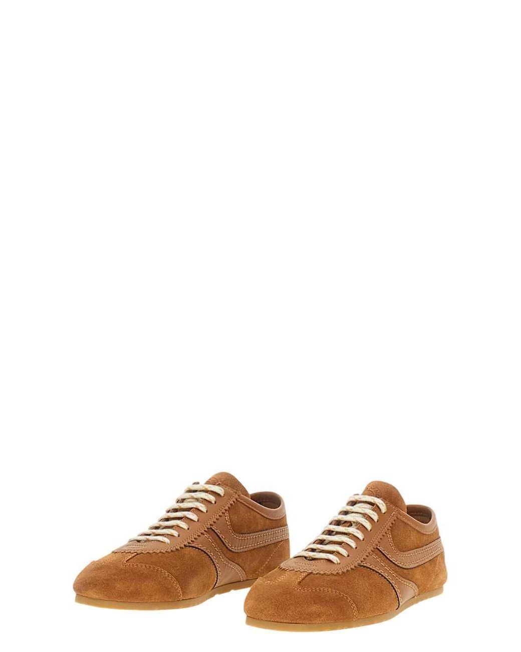 Dries Van Noten Brown Suede Sneakers
