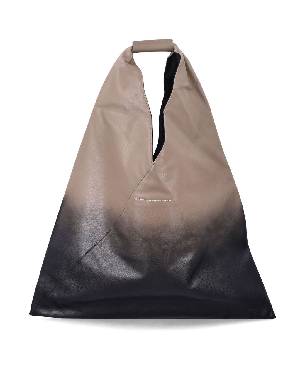MM6 by Maison Margiela Brown Oversized Open-Top Tote Bag