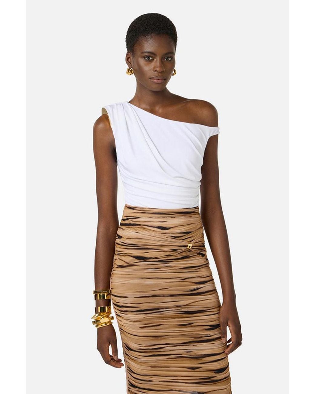 Elisabetta Franchi White Elisabetta Franchi Ivory