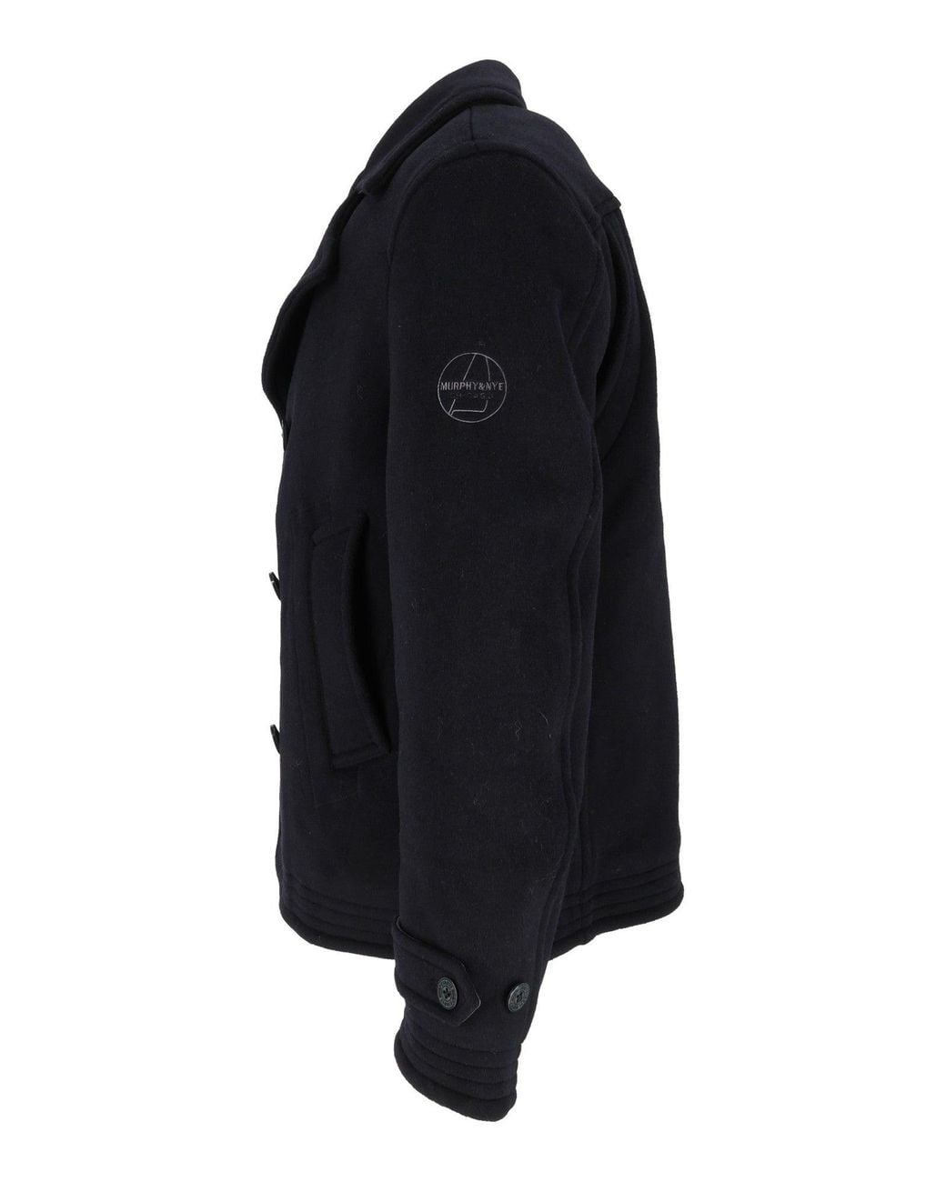 Murphy & Nye Black Nights Tack Jacket Wool Double-Breasted Peacoat