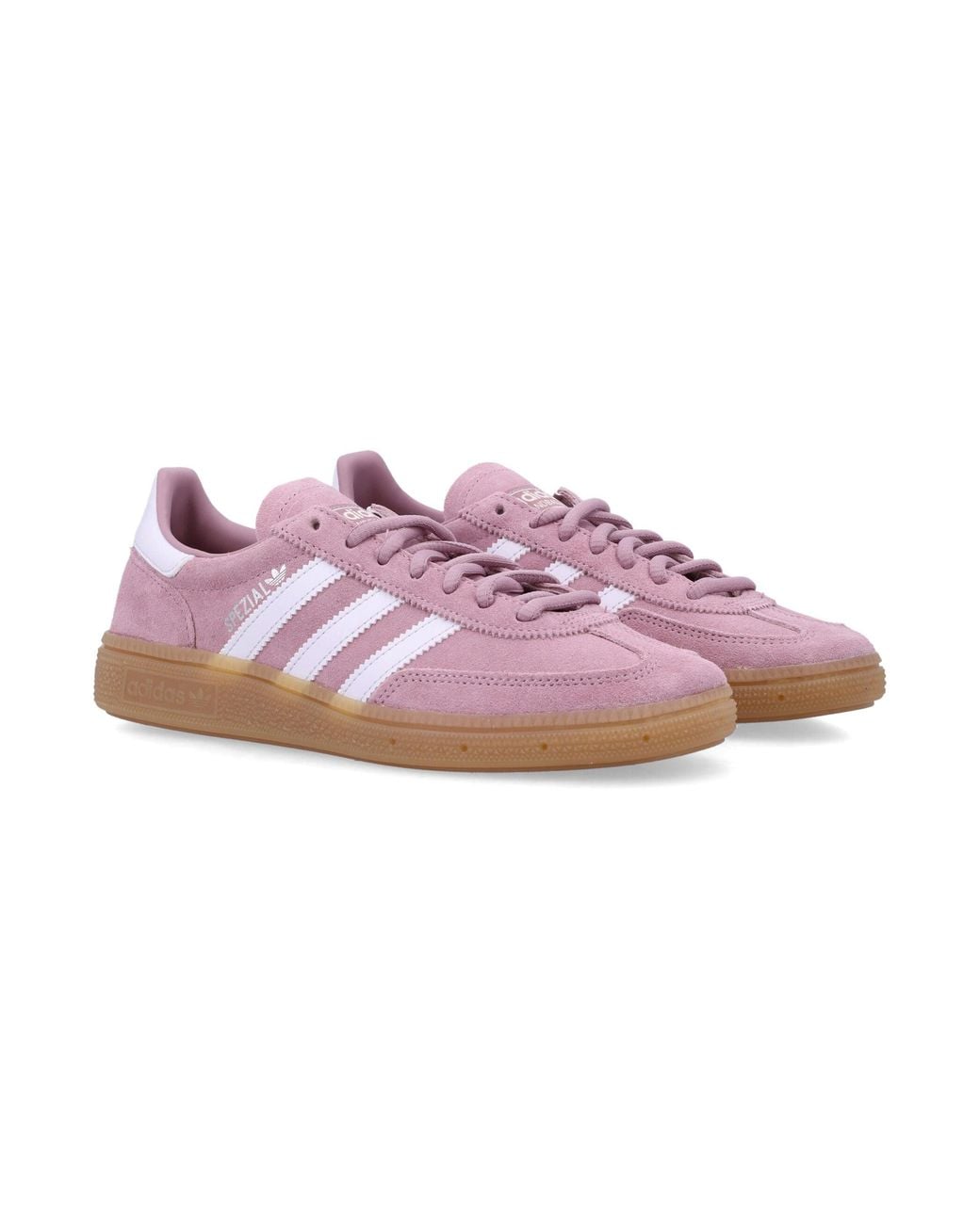 Adidas Originals Pink Girls Suede Low-Top Sneakers