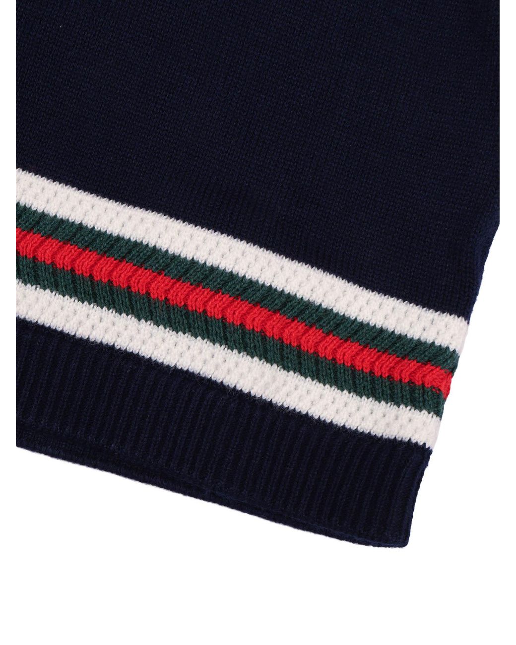 Gucci Blue B L/S Cardigan Co Plain St W/W
