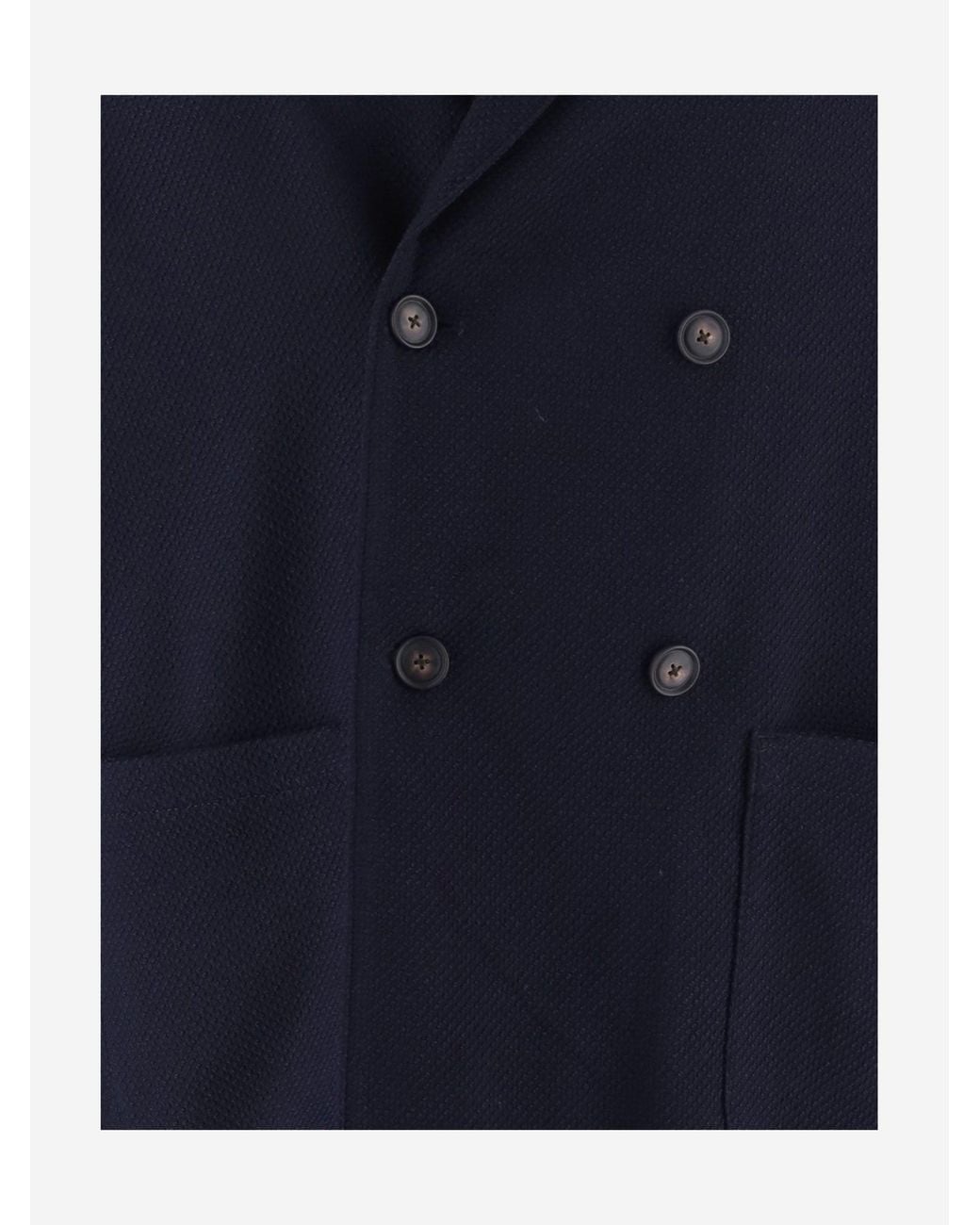 Boss Blue Stretch Wool Blend Jacket Virgin