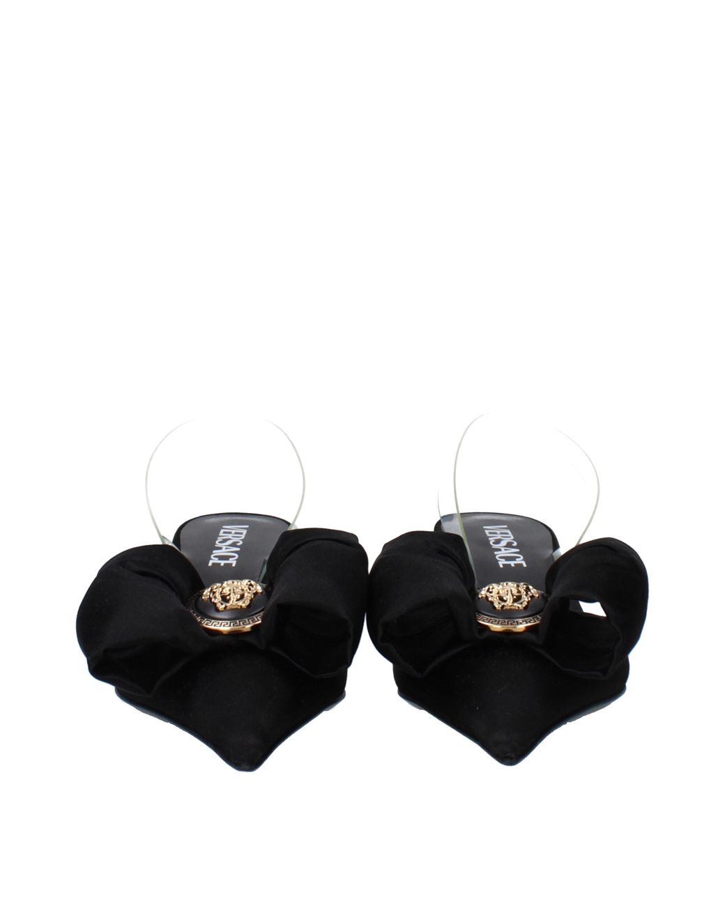 Versace Black Alia Slingback Heels
