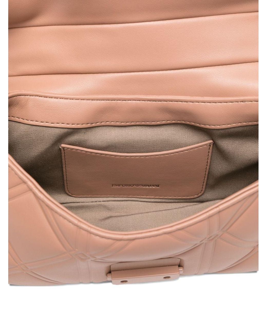 Emporio Armani Pink Medium Leather Shoulder Bag