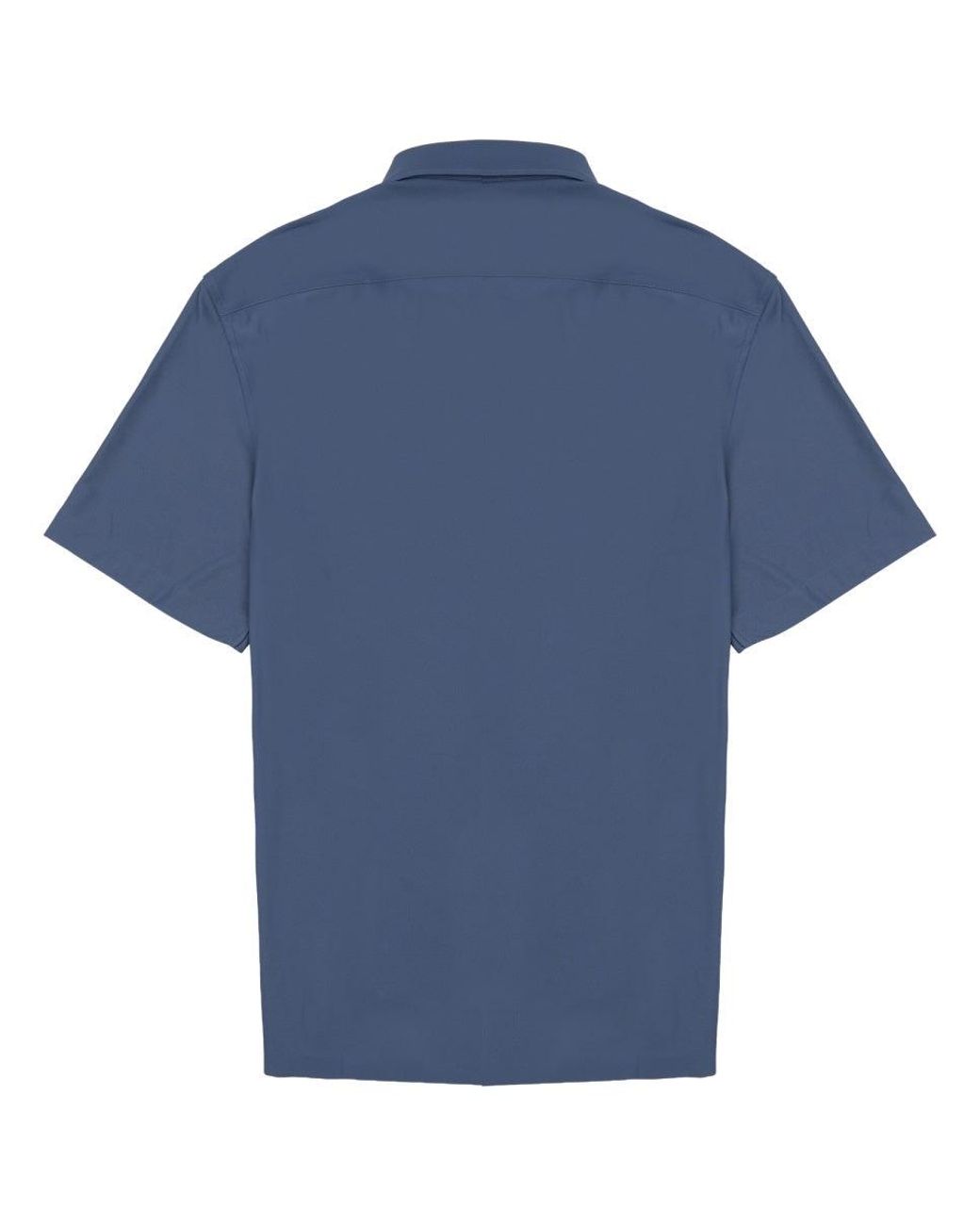 ARCHIVIUM BE UPDATED Blue Polo A Manica Corta