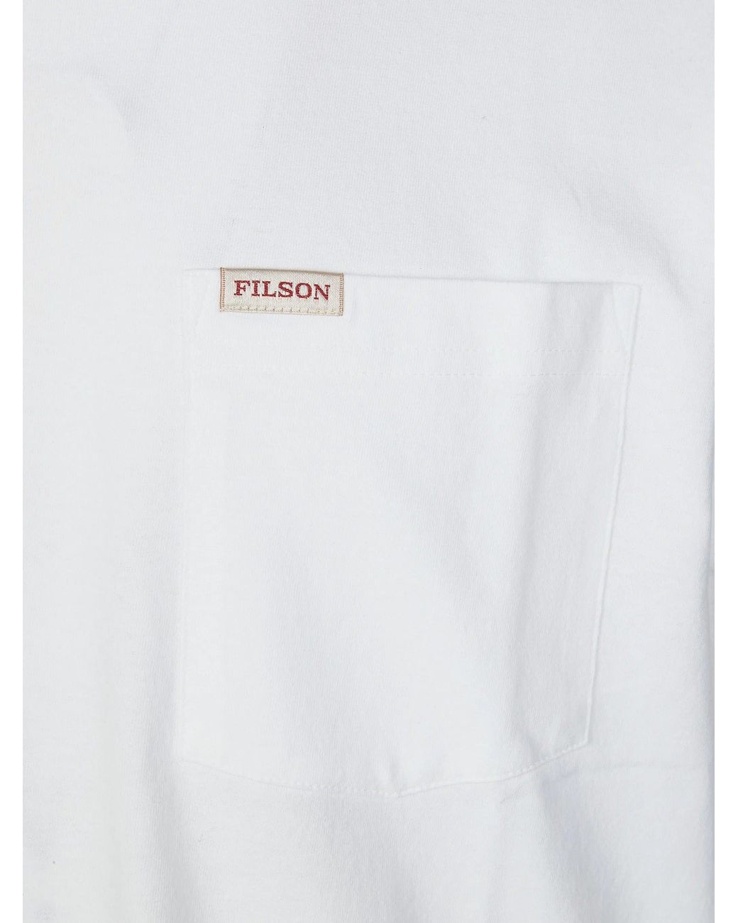 Filson White S/S Outfitter Pocket T Shirt