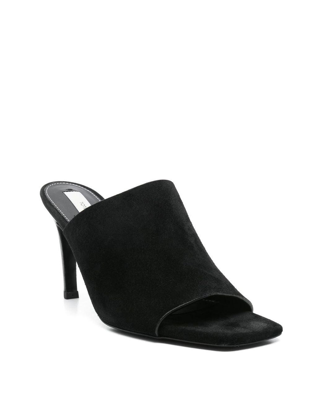 Totême Black Velvet Mules