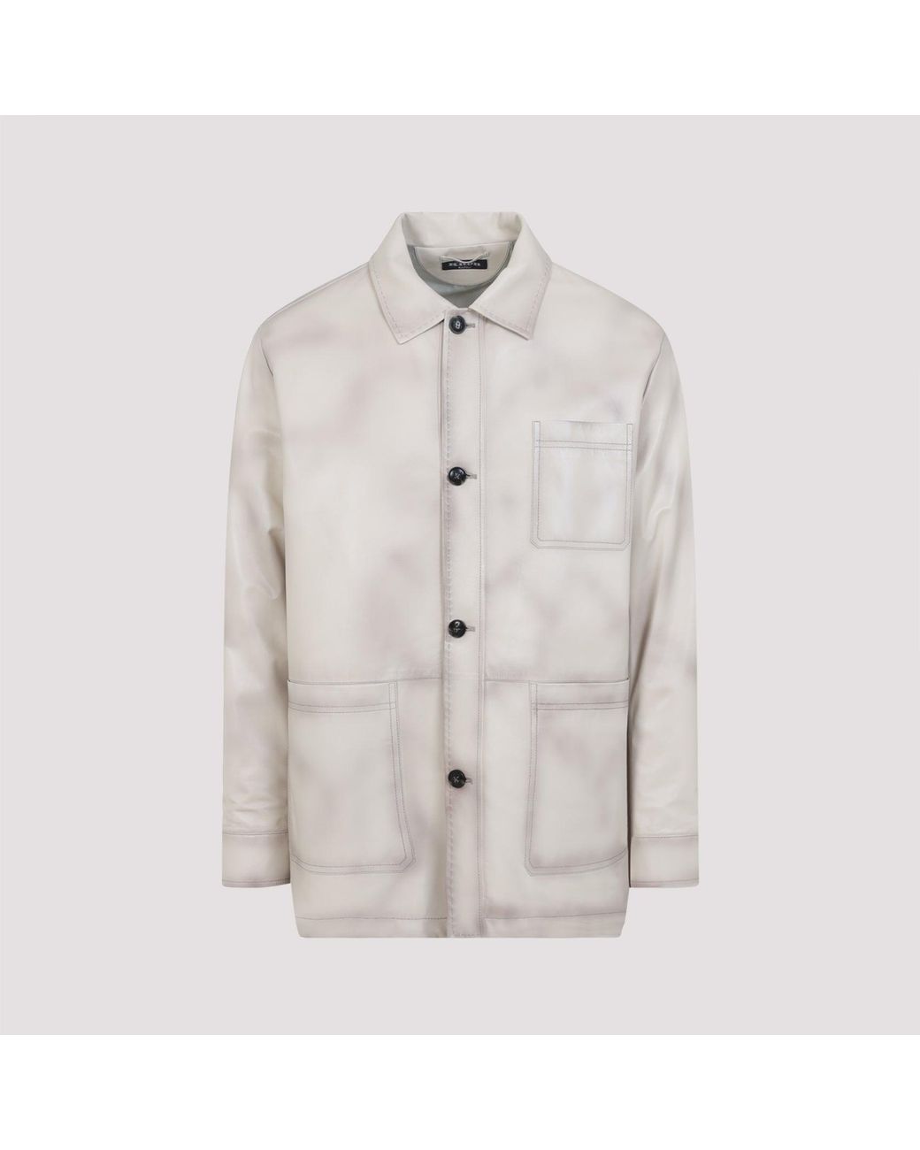 Kiton Natural Lamb Leather Jacket