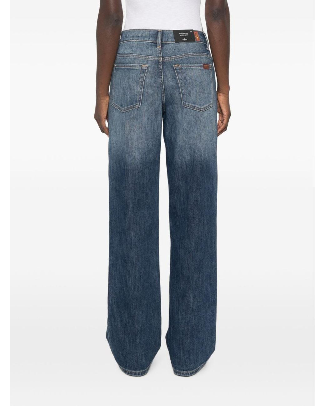 Seven7 Blue Stovepipe Denim Jeans