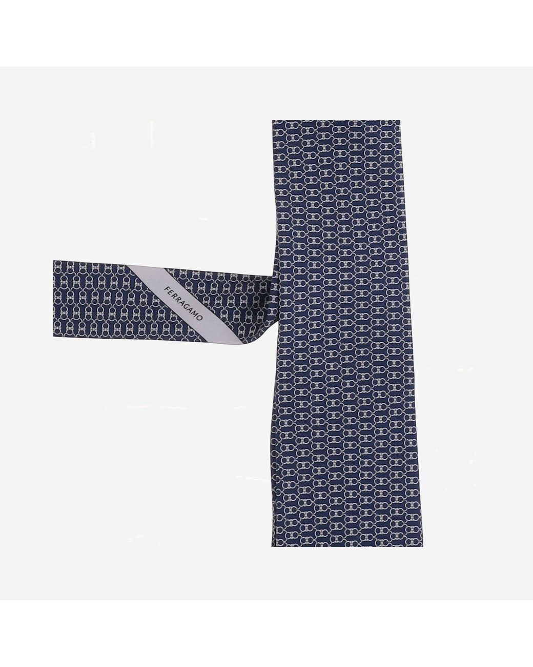 Ferragamo Blue Silk Tie Ties & Bow for men