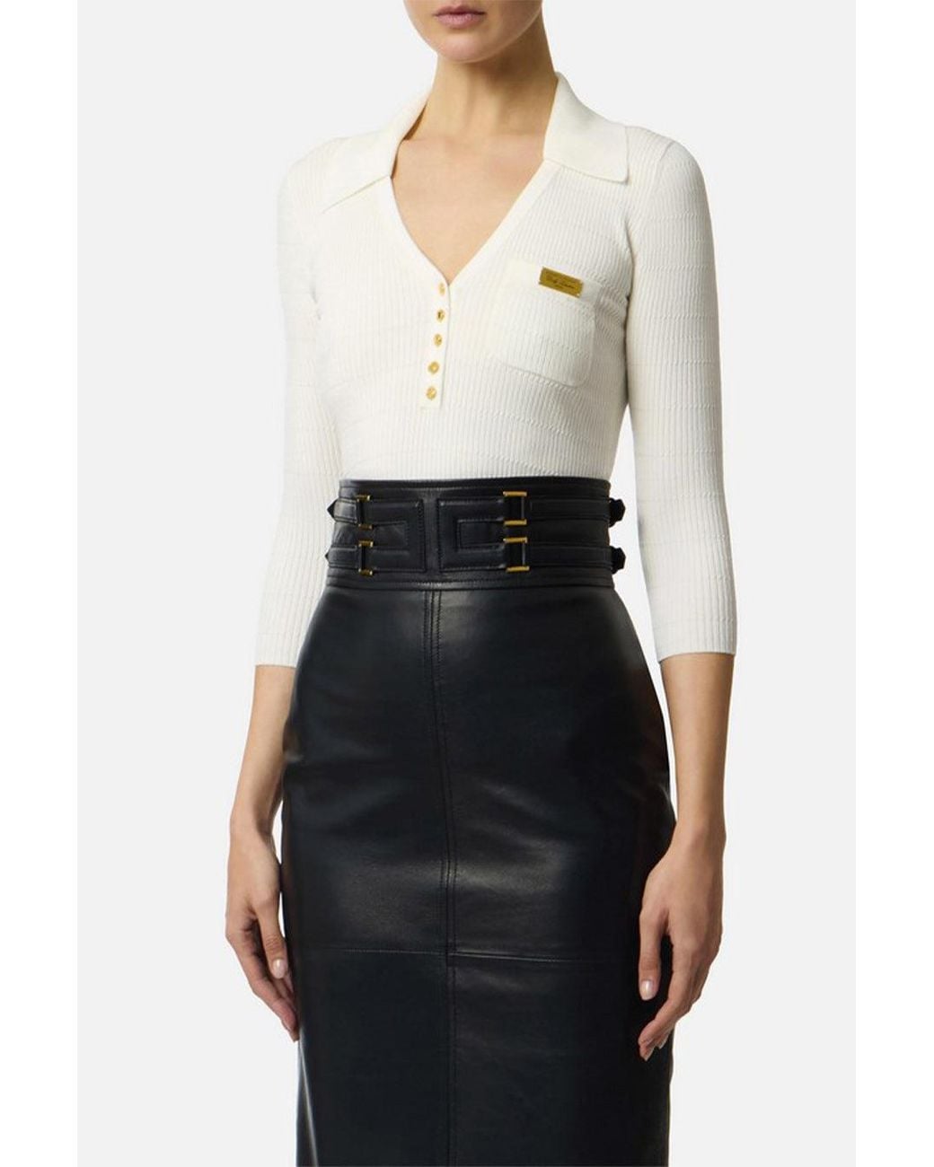 Elisabetta Franchi White Elisabetta Franchi Ivory