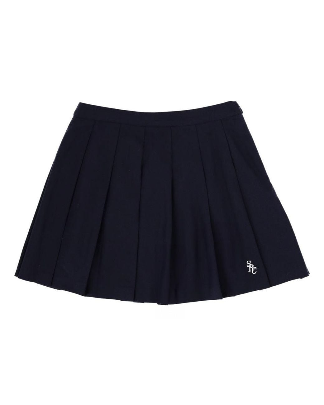 SPORTY&RICH Blue Miniskirt With Logo