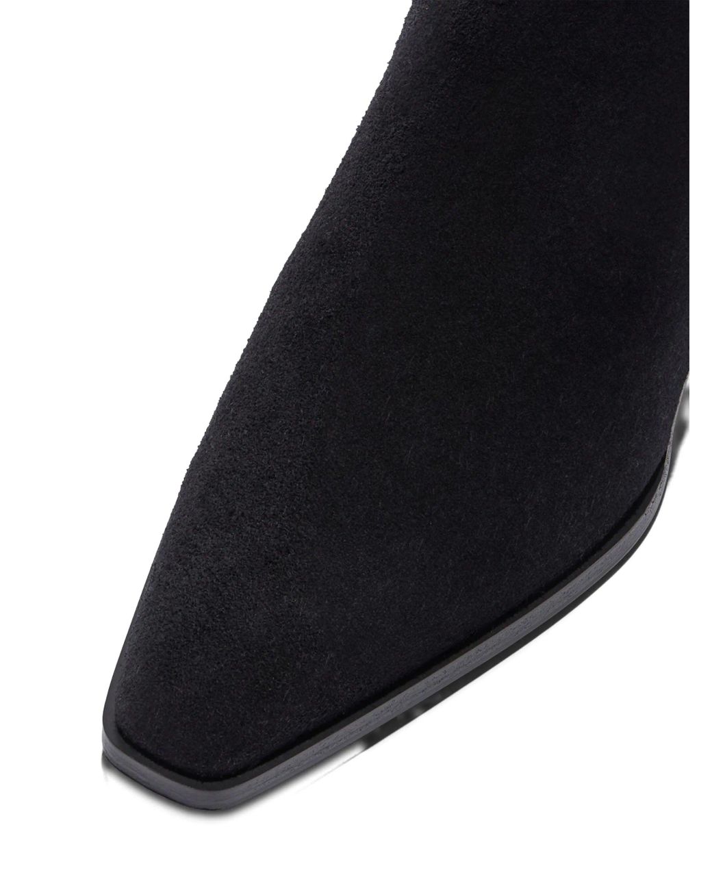 Aeyde Black Agata Cow Suede Leather Shoes