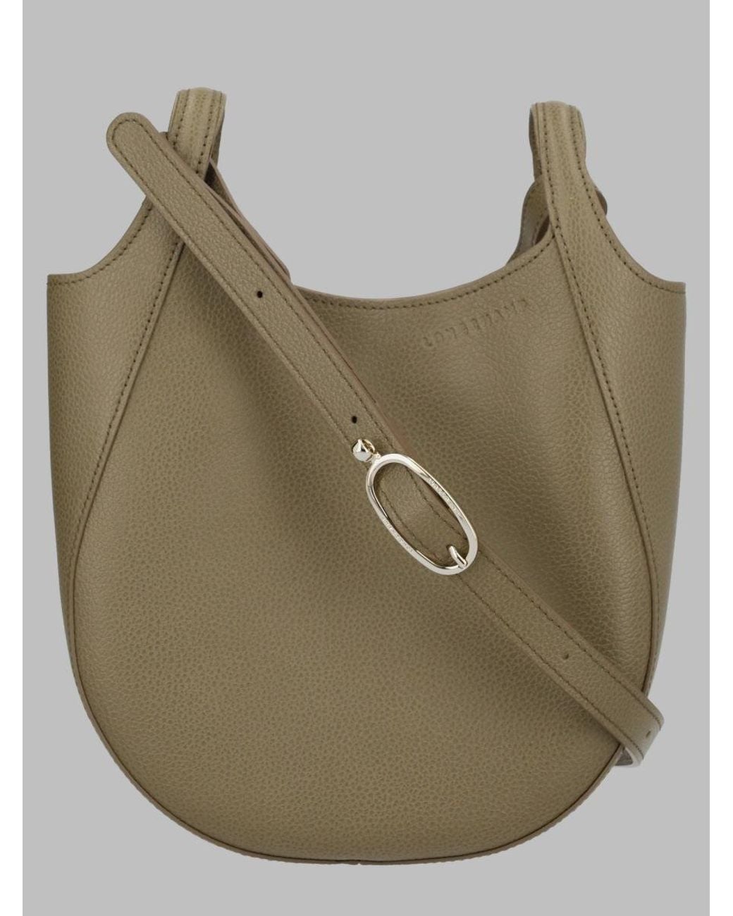 Longchamp Green Long-Handle Leather Crossbody Bag, Made