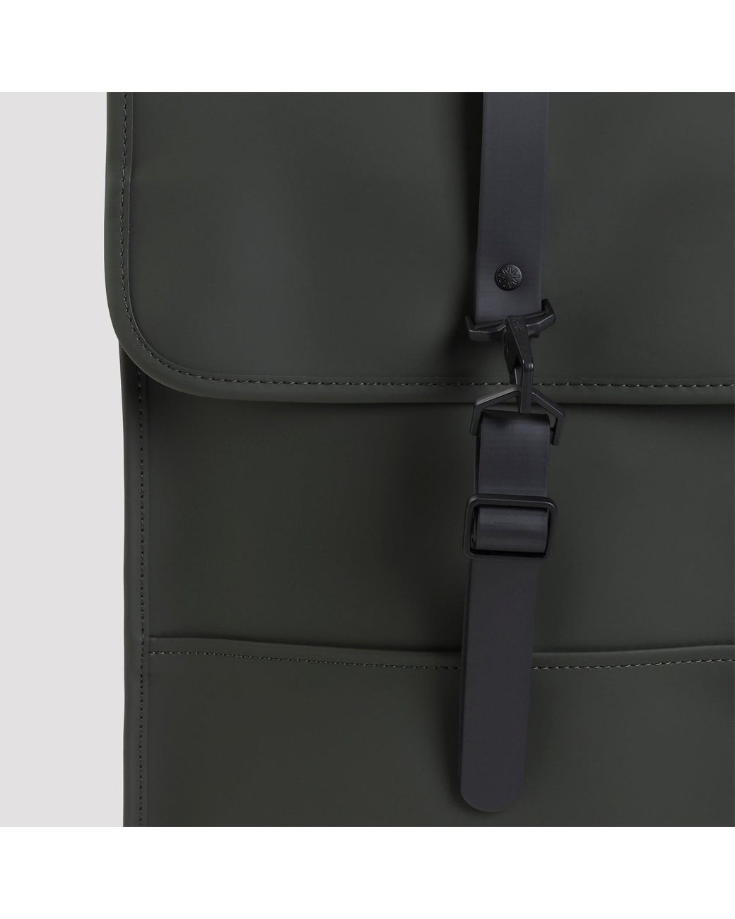 Rains Gray Style Polyester Backpack for men