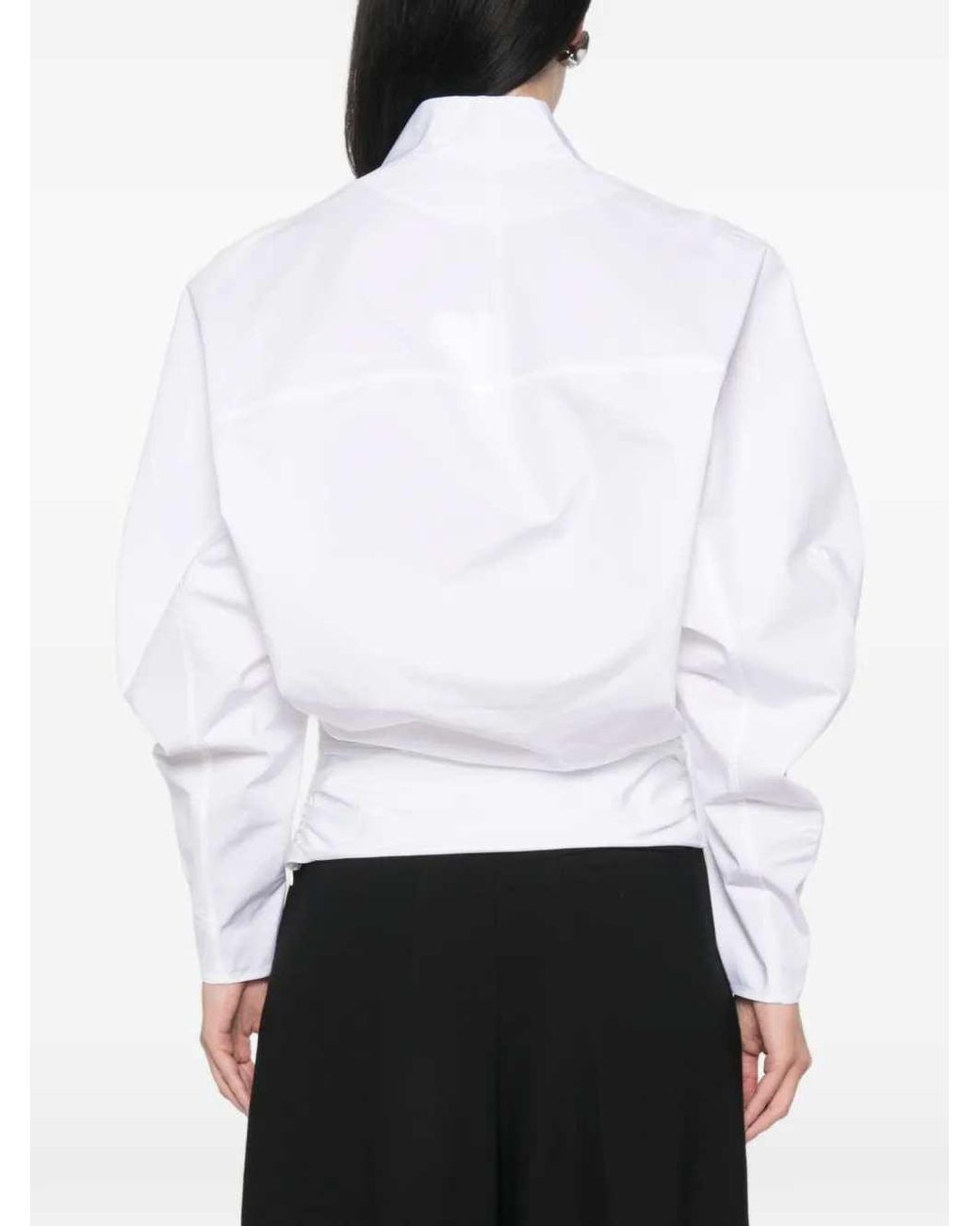 Jacquemus White Colombe V Neck Blouse