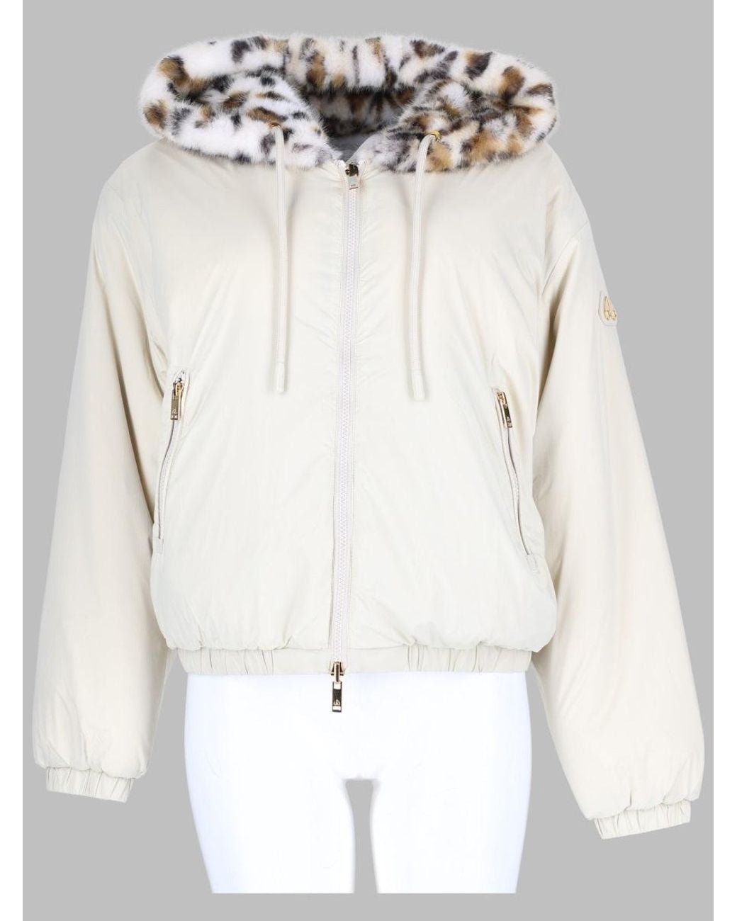 Moose Knuckles White Reversible Jacket Eaton Bunny Polyester