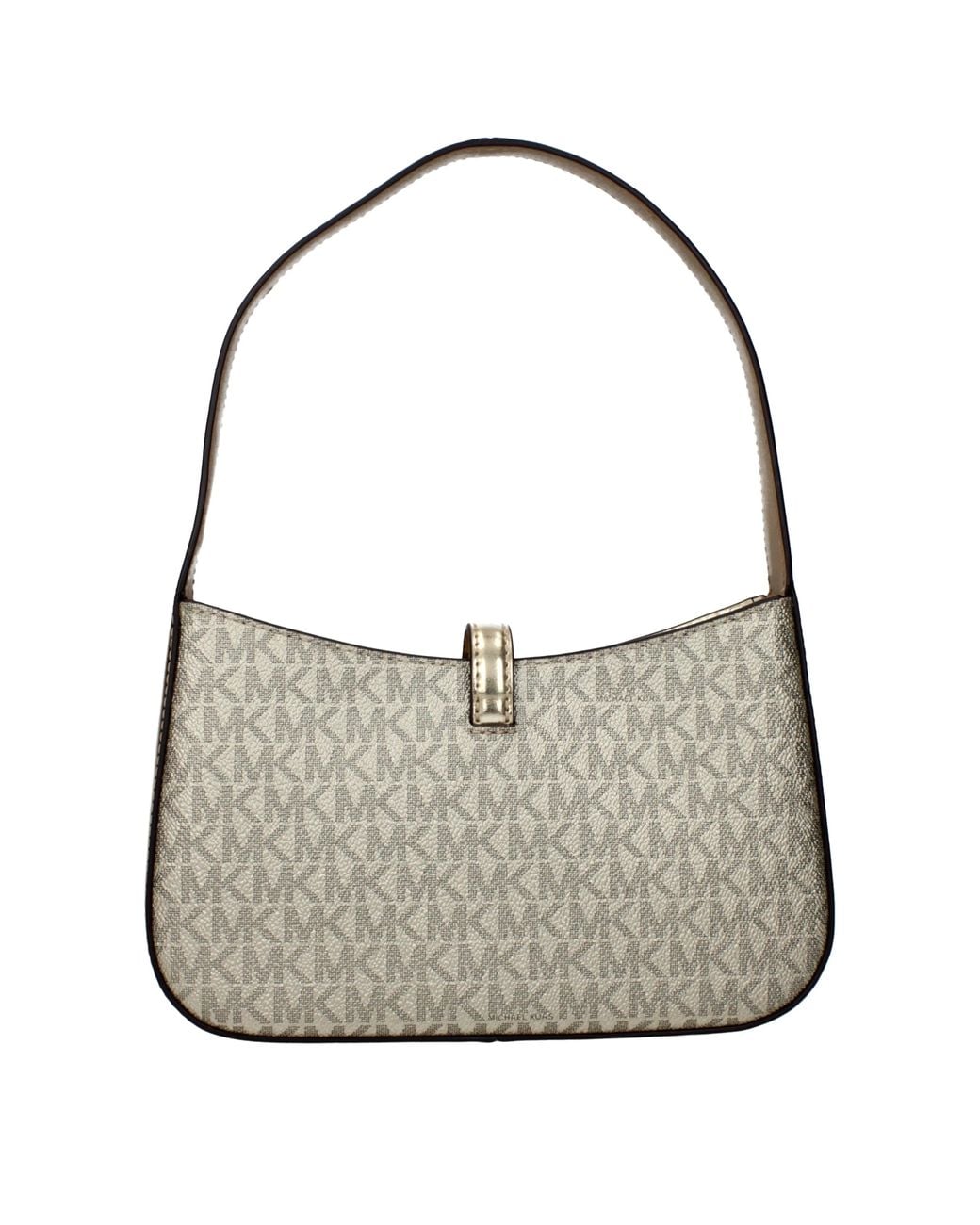 Michael Kors Gray Lyra Handbag Fabric/Pale