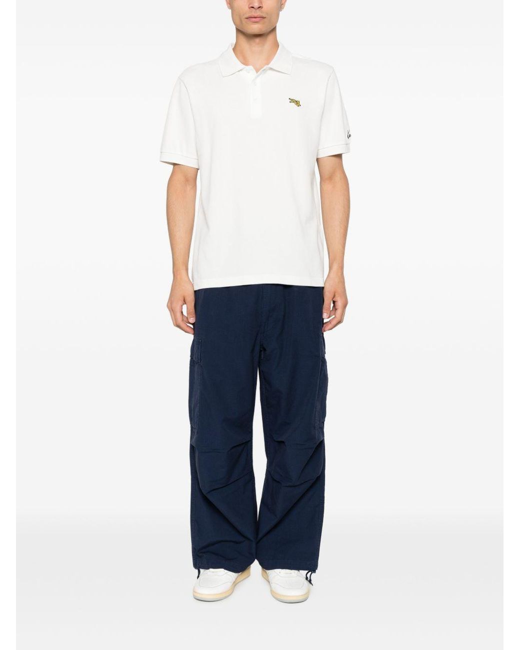 KENZO White Gots Cotton Polo Shirt