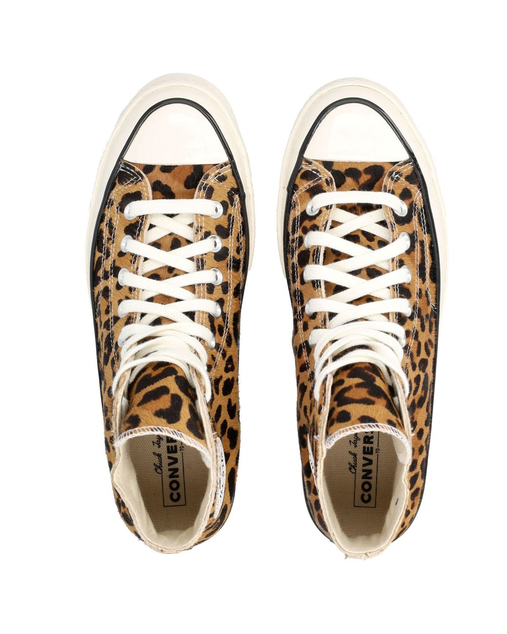 Converse Natural Chuck 70 Leopard Pony Hair High-Top Sneaker