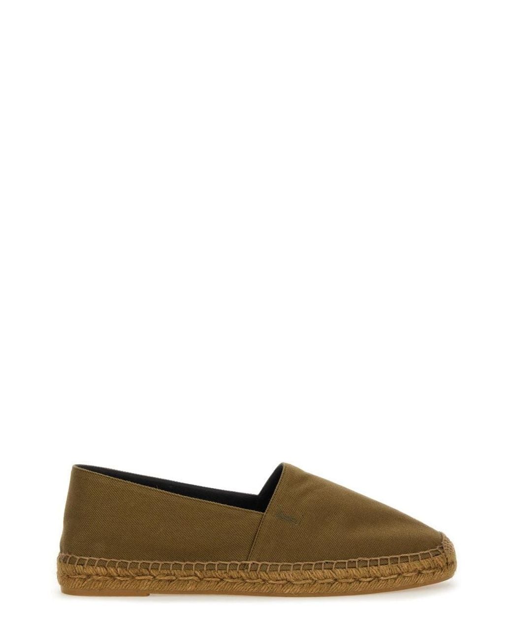 Saint Laurent Green Cotton Gabardine Espadrille