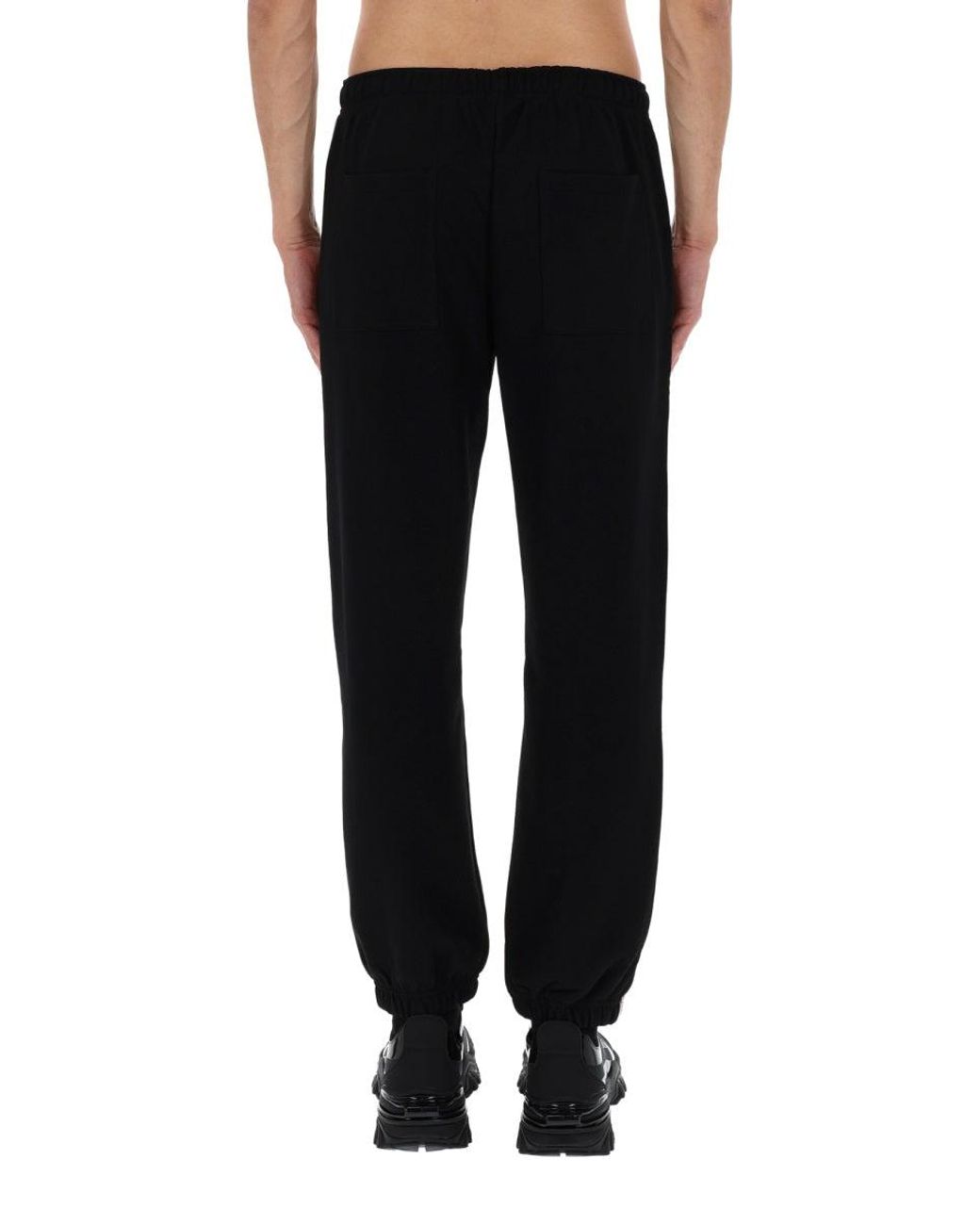Versace Jeans Couture Black Pantalone Jogging Con Logo for men