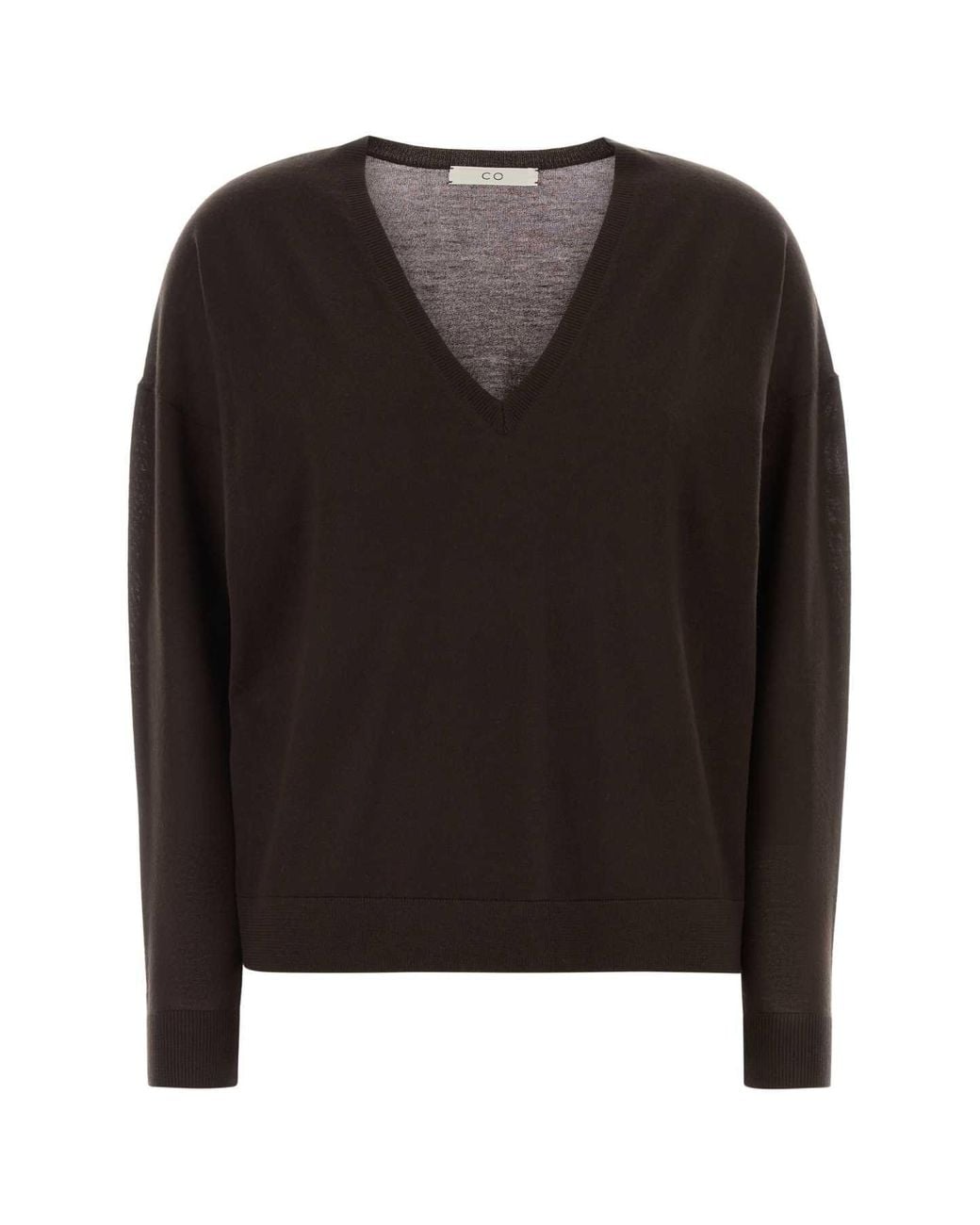 Co. Black Cholate Cashmere Sweater