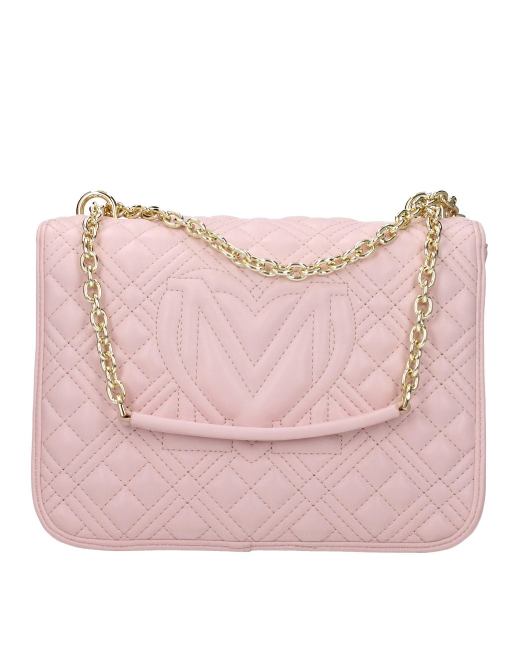 Love Moschino Pink Shoulder Bags Polyurethane