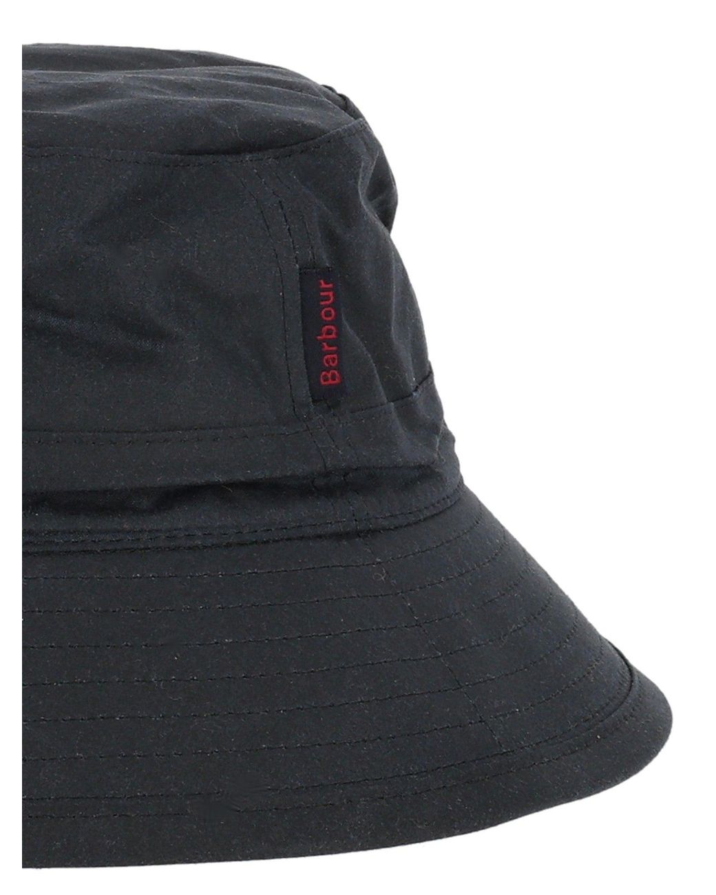 Barbour Black Wax Bucket Hat