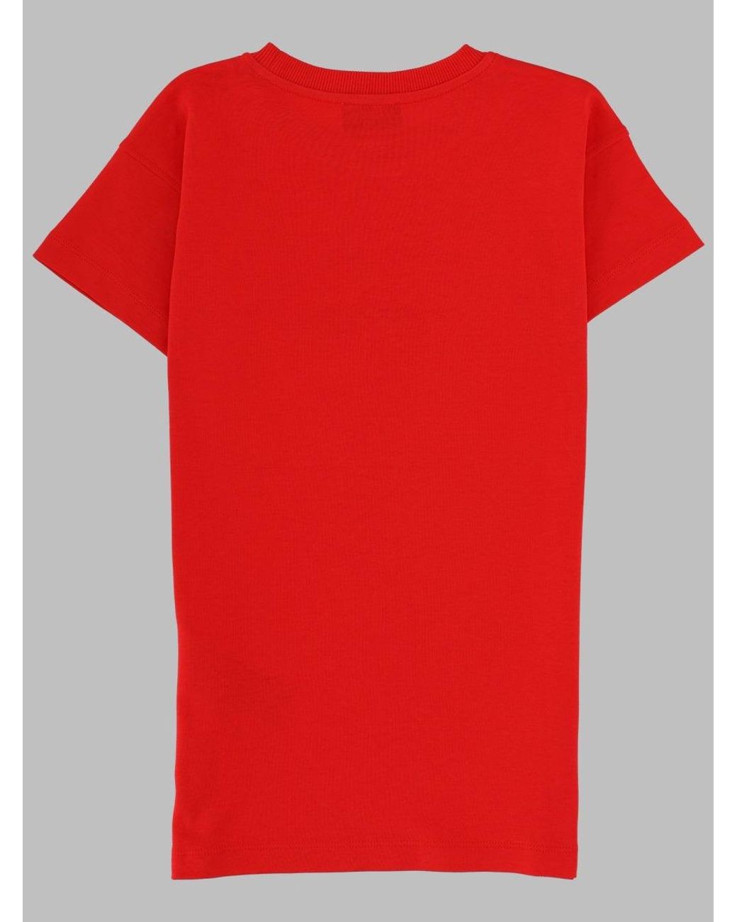 Moschino Red Vestito Maniche Corte
