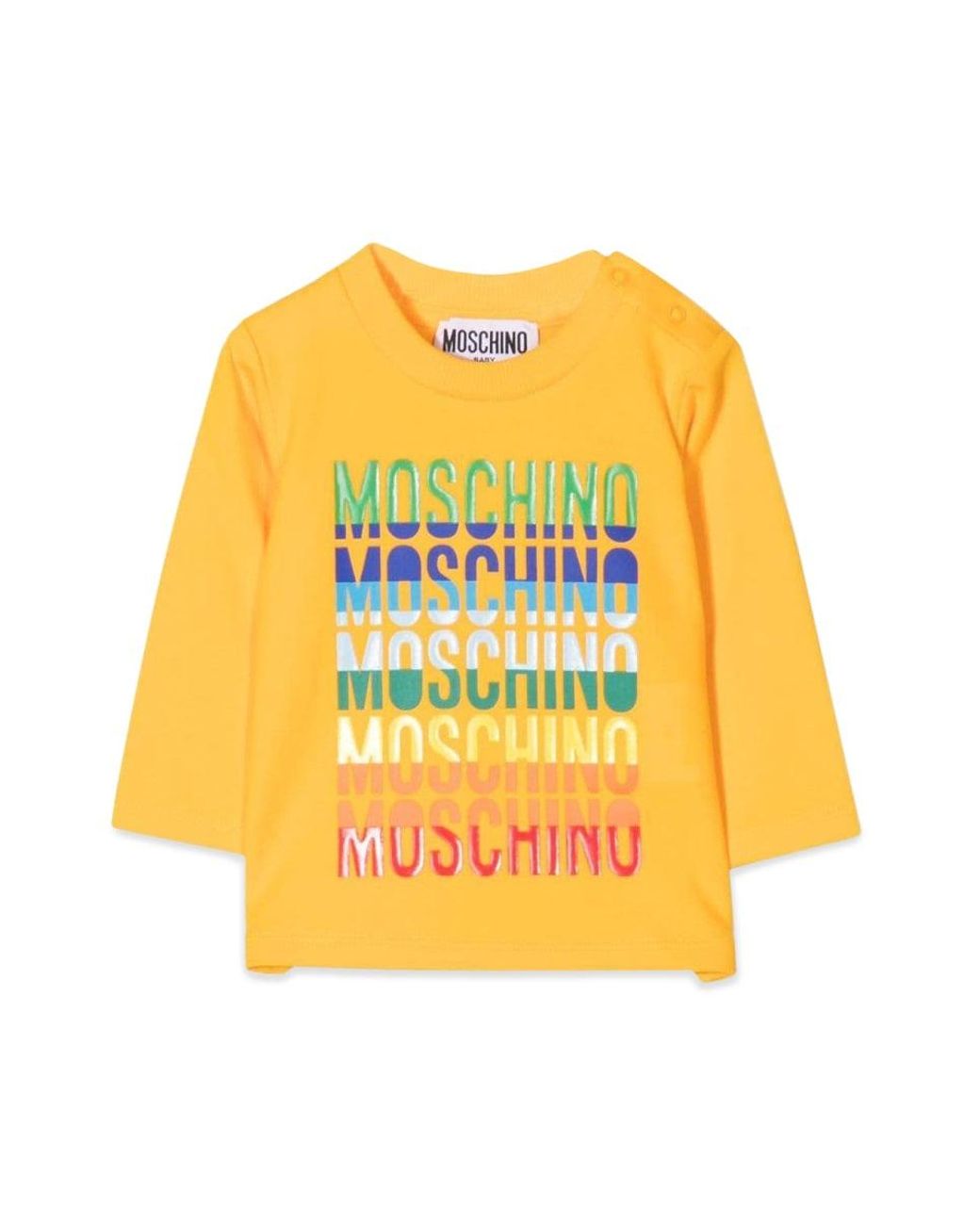 Moschino Yellow T-Shirt Con Logo