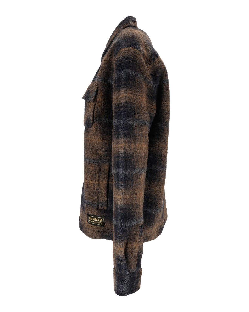 Barbour Black Oswald Fleece Overshirt