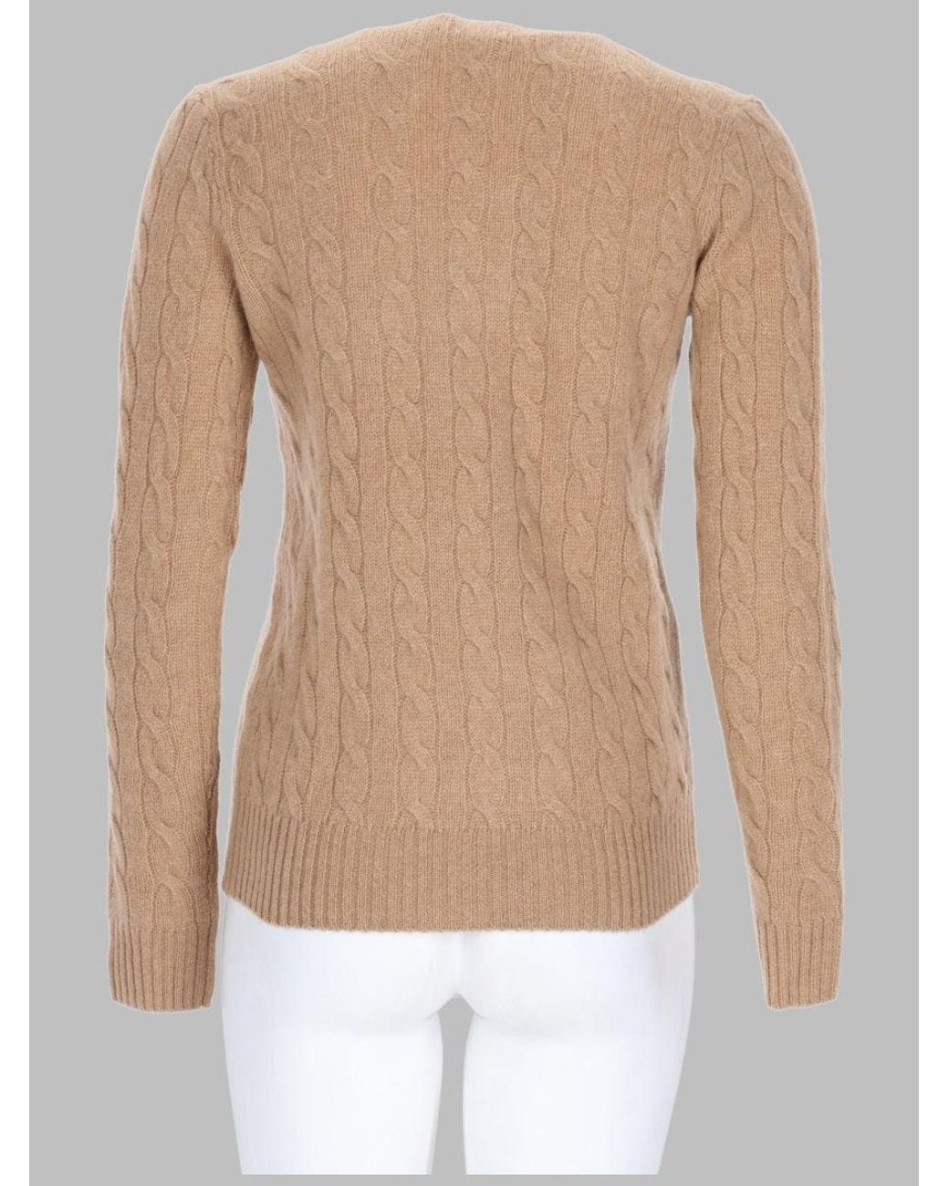 Polo Ralph Lauren Natural Jumper Julianna Wool And Cashmere Jumpers
