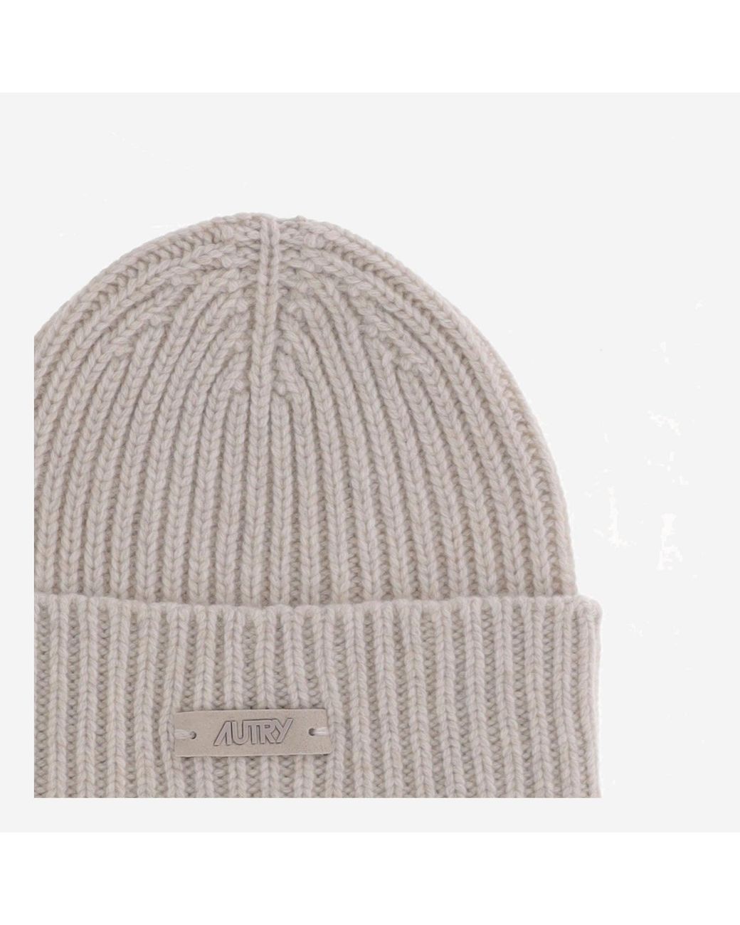 Autry Woll Mütze mit Logo in Gray für Herren