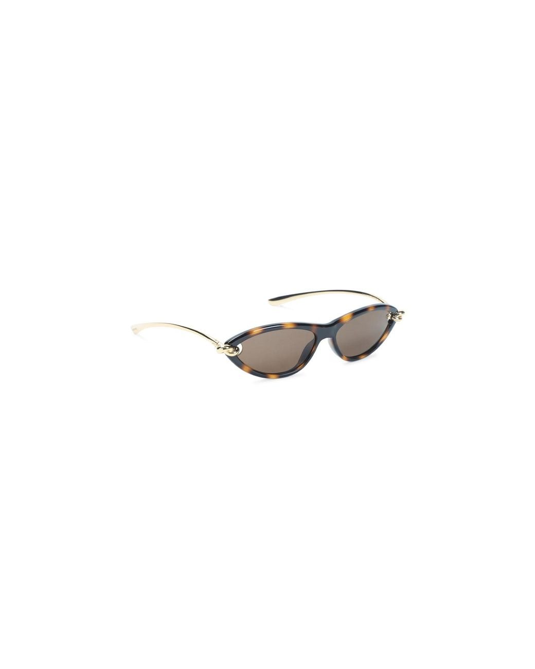 Bottega Veneta Metallic Knot Cat Eye Sunglasses