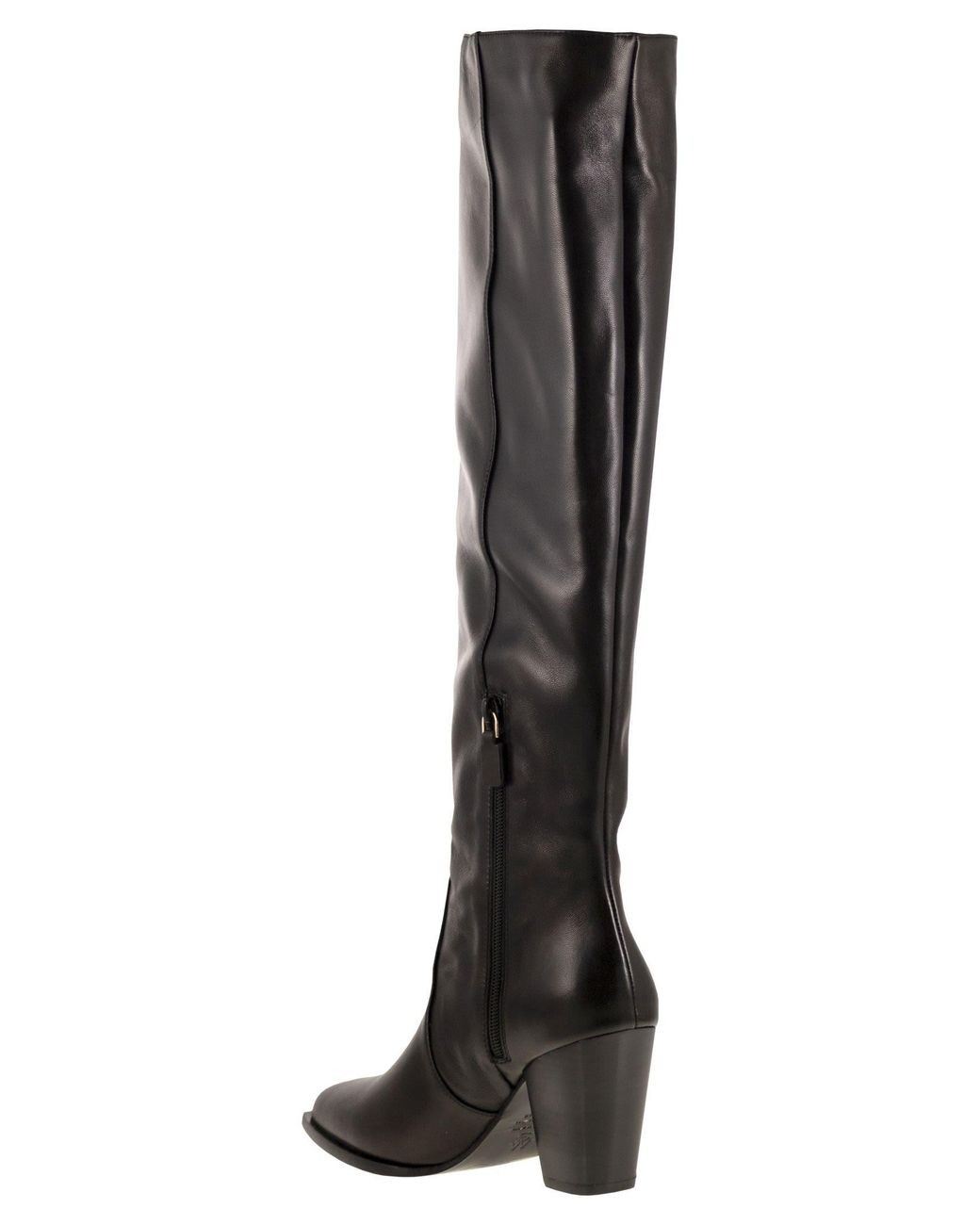 Stuart Weitzman Jolene Lederen Laars in het Black