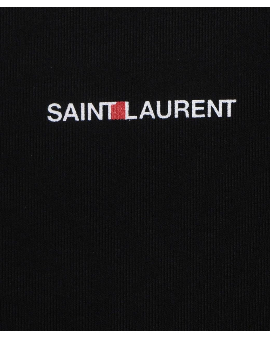 Saint Laurent Black Organic Cotton Fleece