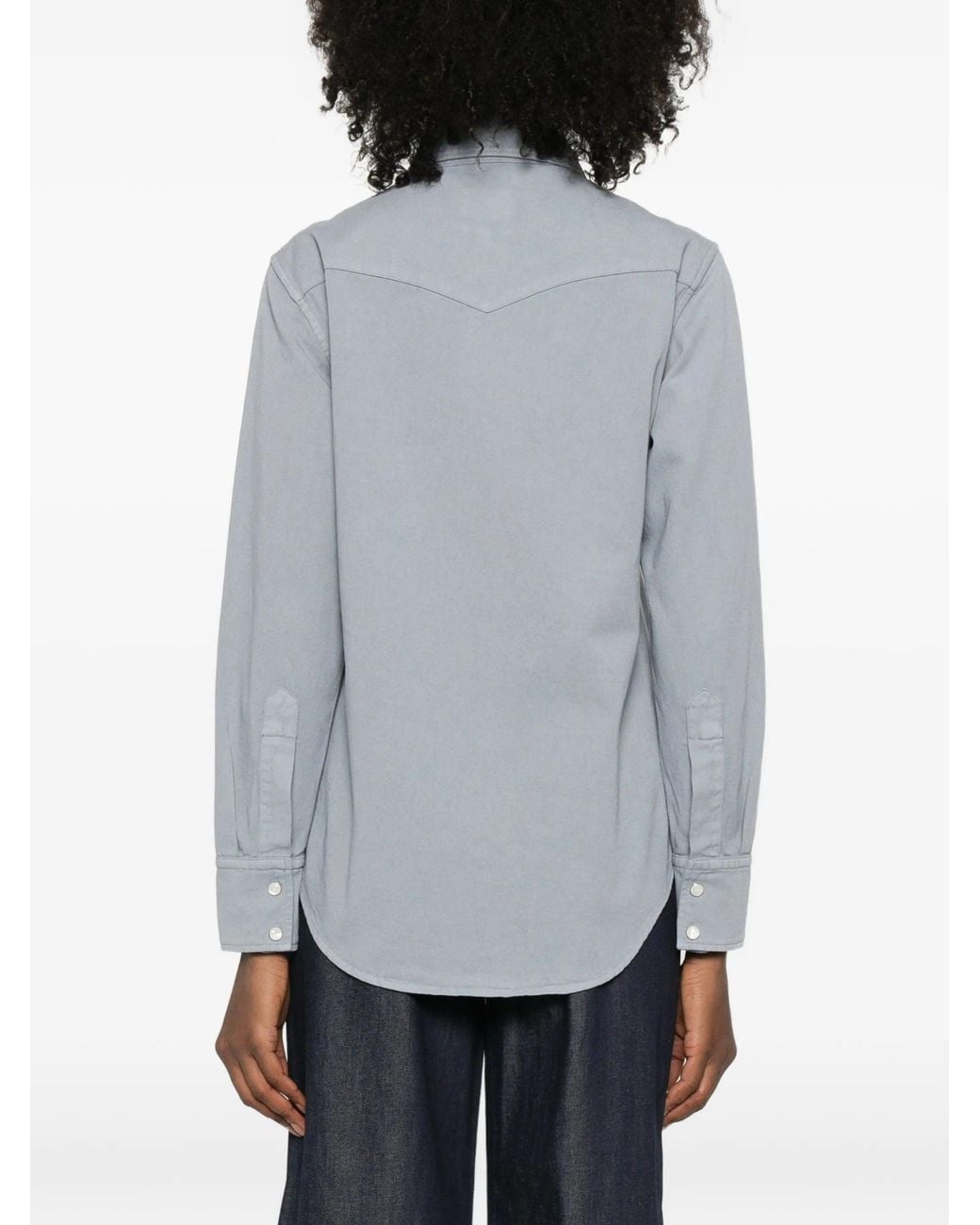 A.P.C. Gray Chemise Western