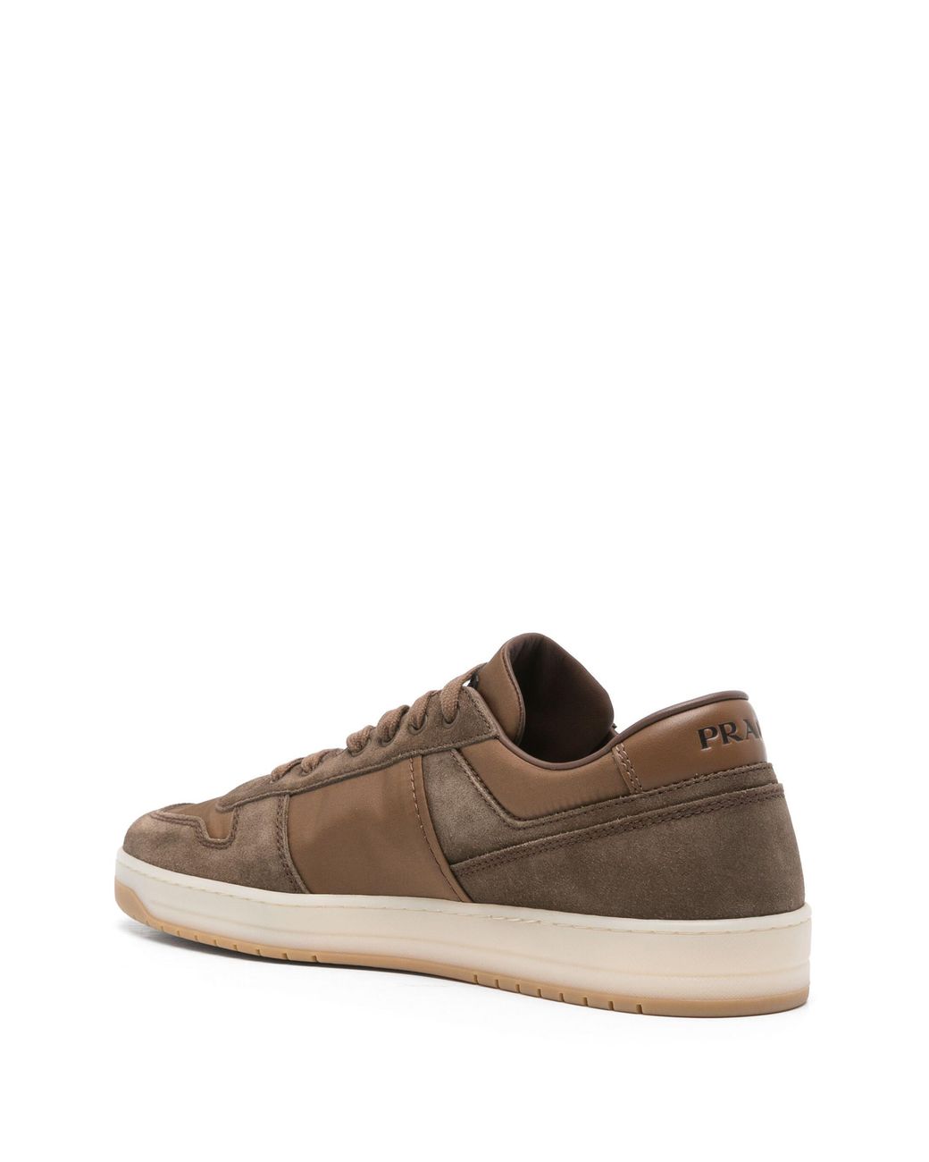 Prada Brown Downtown Sneakers for men