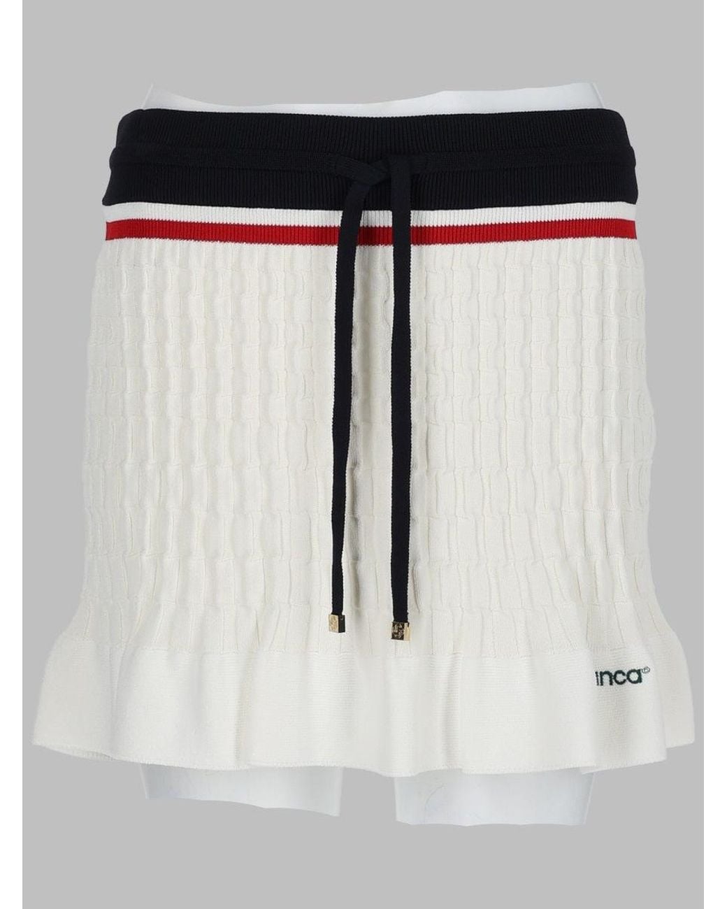 Casablanca Black Casablanca Knit Tennis Mini Skirt