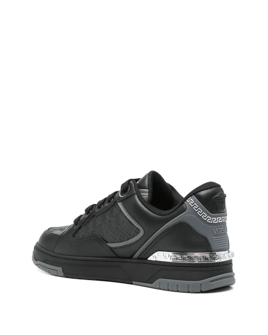 Biggie Basket Zapatillas De Piel Con Adornos Versace de hombre de color Black