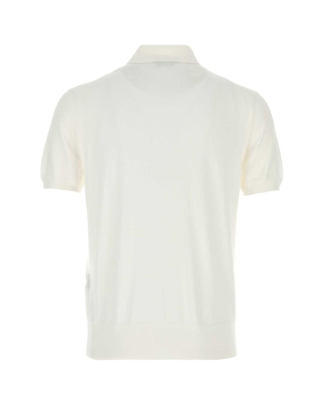 Tom Ford White Cotton Polo Shirt