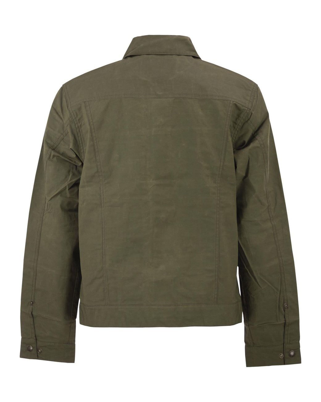 Filson Green Cotton Workwear Jacket With Utility Pockets