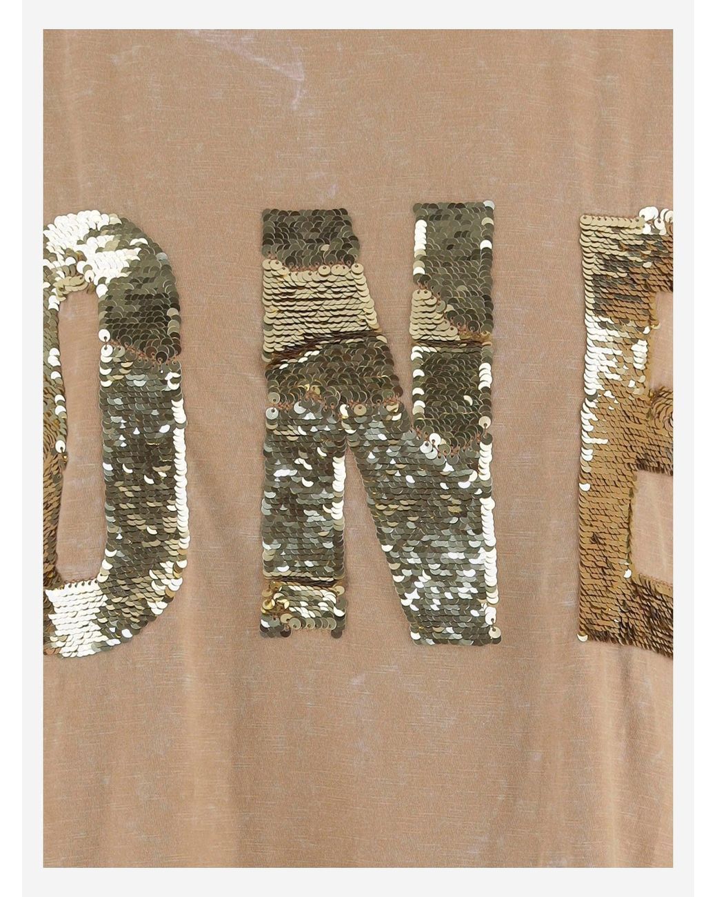 ONE TEE Natural Cotton T Shirt With Logo