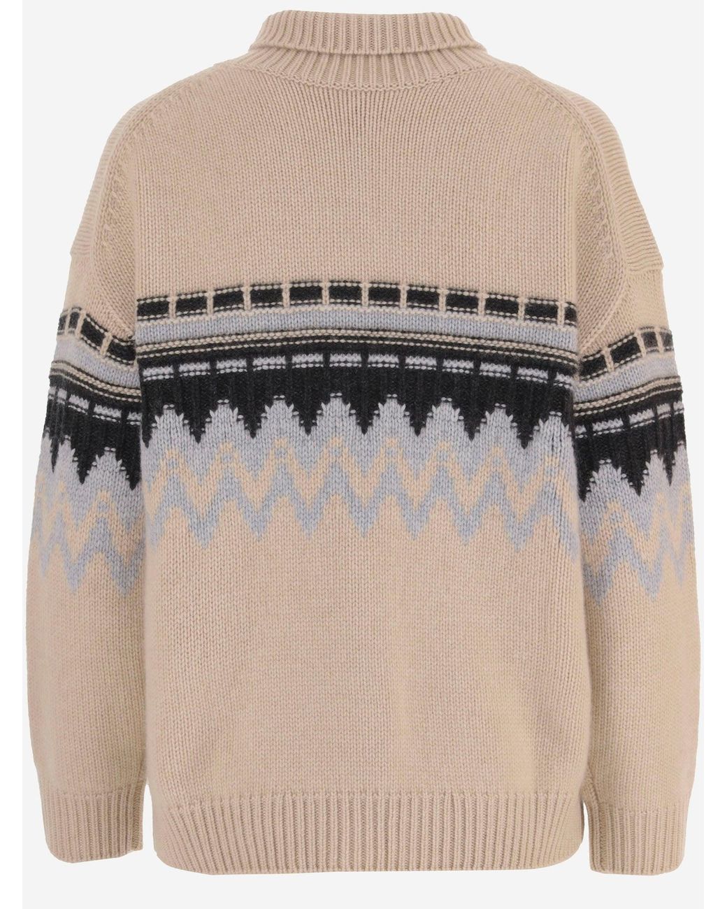 Allude Natural Cashmere Turtleneck Sweater
