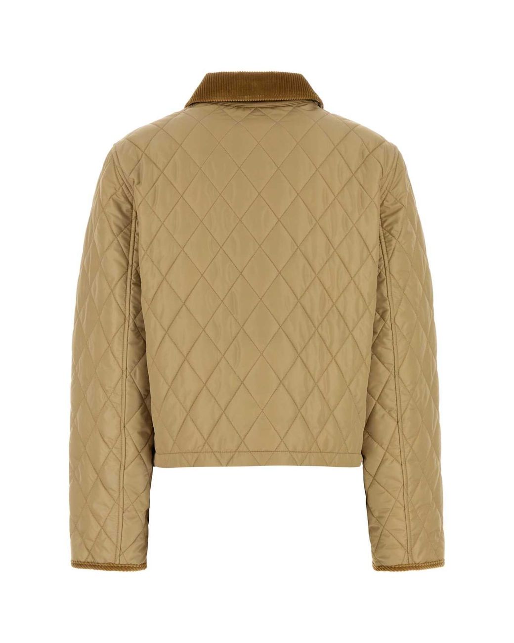 Burberry Natural Quilted Crop Jacket